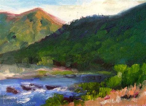 River Run – California Impressionist Oil painting by Karen Winters | Karen Winters Blog ...