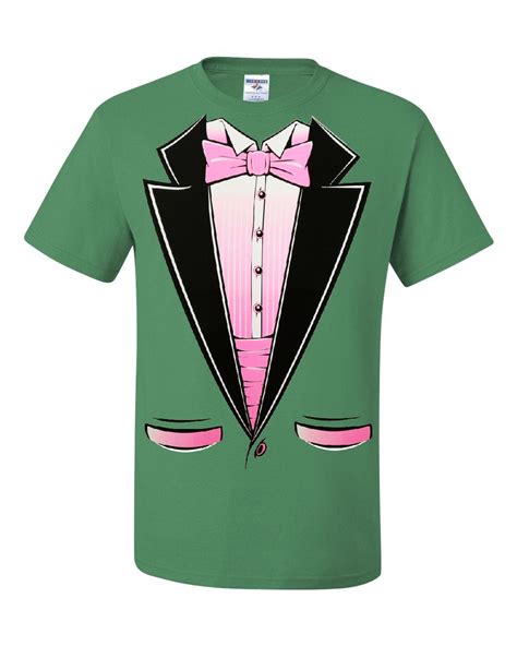 Pink Tuxedo T-Shirt Funny Party Wedding Birthday Tux Tee | eBay