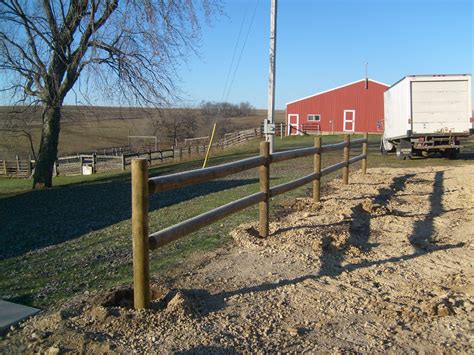 Round Rail Fence - Southern Yellow Pine | Fink Fencing Inc.