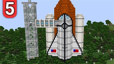 Building A Rocket In Minecraft Hardcore - YouTube