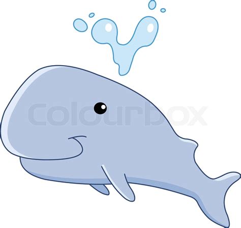 Baby whale | Stock vector | Colourbox