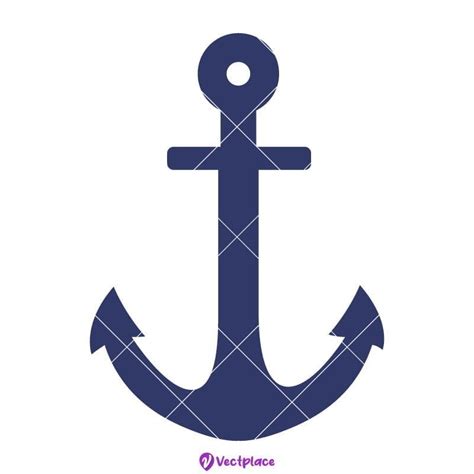 Basic Anchor SVG Clipart Cut Files, Anchor Silhouette SVG Instant, simple anchor