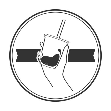 Milk Tea Icon Black And White Circle Milk Tea Icon Logo Png | The Best Porn Website