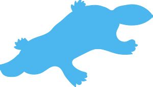 Platypus silhouette - Free Vector Silhouettes | Creazilla