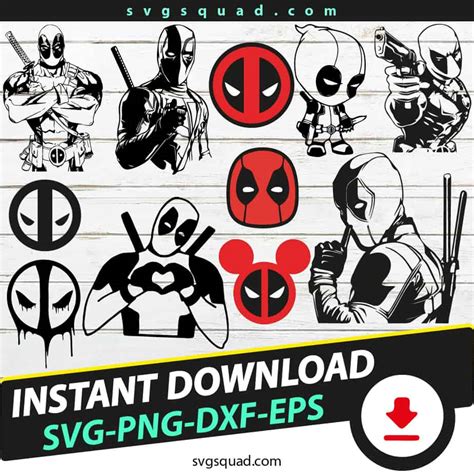 Deadpool SVG - Deadpool Logo SVG PNG EPS, Deadpool Clipart