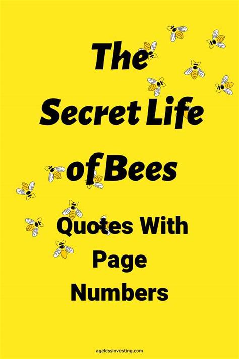 50 The Secret Life of Bees Quotes With Page Numbers | Ageless Investing