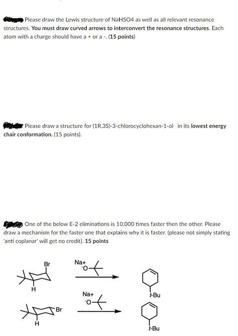 Solved fearg Please draw the Lewis structure of NaHSO4 as | Chegg.com