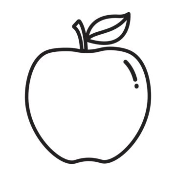 Apple Outline Clipart PNG, Vector, PSD, and Clipart With Transparent ...