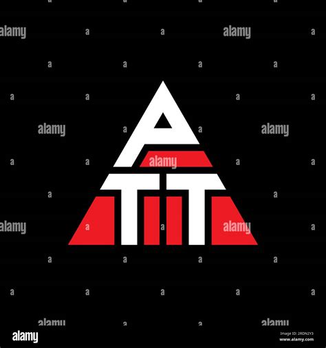 PTT triangle letter logo design with triangle shape. PTT triangle logo ...