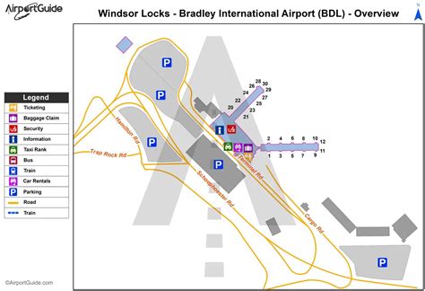 Bradley International Airport Parking Map - Chicago Map