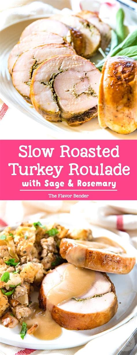 Slow Roasted Turkey Roll (Turkey Roulade Recipe) - The Flavor Bender