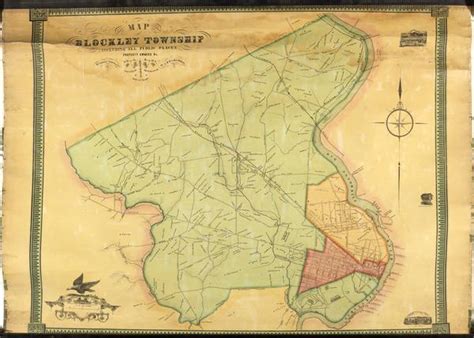 Map of Blockley Township including all public places, property owners ...