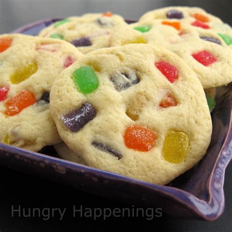 Gumdrop Cookies - Sugar Cookies Filled with Fruit Flavored Gumdrops