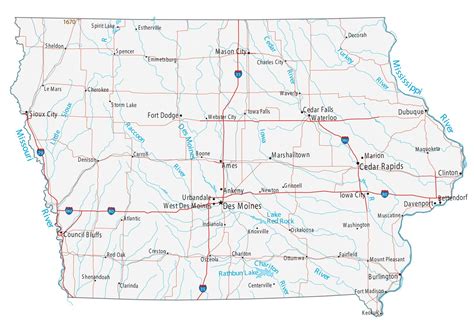 Iowa Map With County Roads - Winter Olympics Closing Ceremony 2024