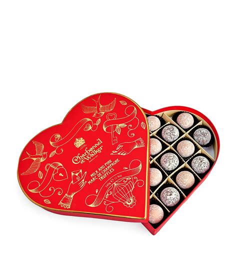 Milk and Pink Marc de Champagne Truffle Heart (340g)