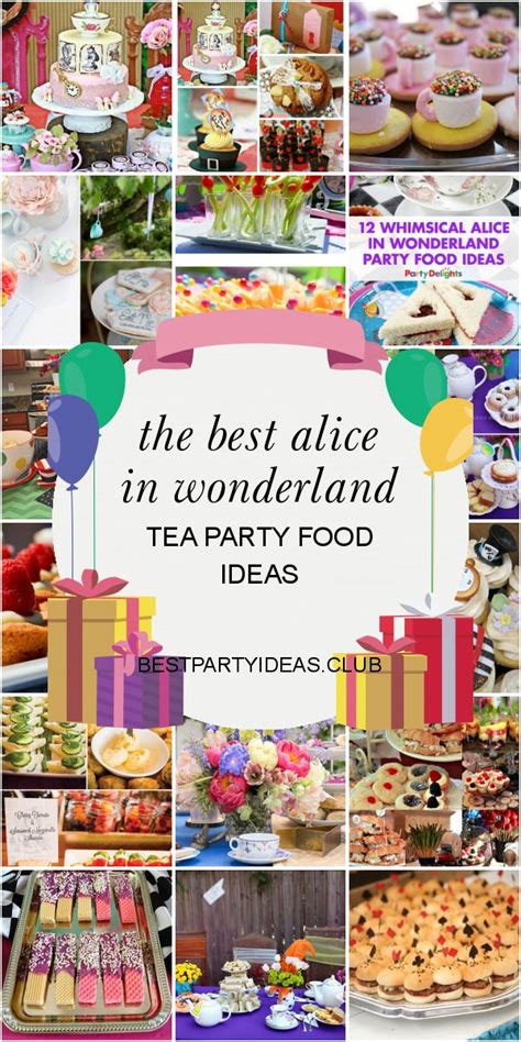 Alice In Wonderland Tea Party Food Ideas Unique Kara S … | Alice in wonderland tea party food ...