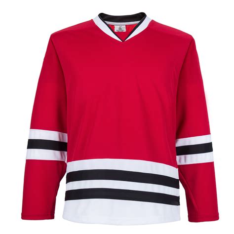 H900-E022 Red Blank hockey Practice Jerseys