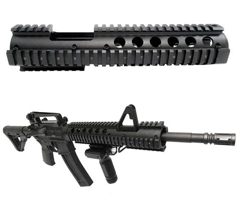 AR-15 Extended Drop-in Quad Rail Handguard FSP Cutout – Monstrum Tactical