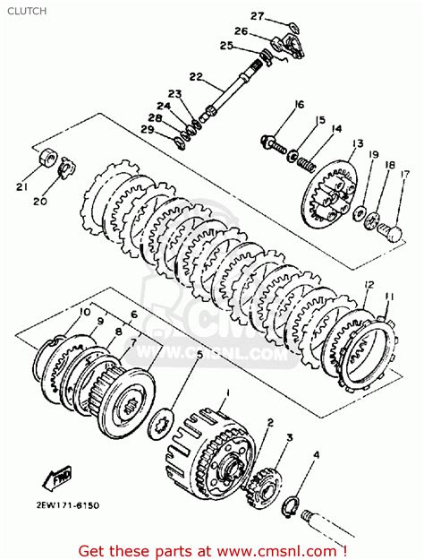 Yamaha FZ600 1986 FAZER USA CLUTCH - buy original CLUTCH spares online