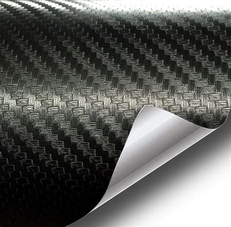 VVIVID XPO Black Carbon Fiber 5ft x 1ft Car Wrap Vinyl Roll with Air ...