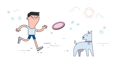 Frisbee Dog Vector 183447 Vector Art at Vecteezy