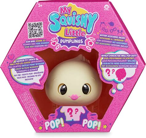 Buy My Squishy Little Dumplings – Interactive Doll Collectible With Accessories – Dee (Pink ...