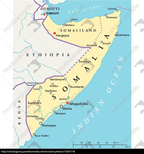 Somalia Political Map