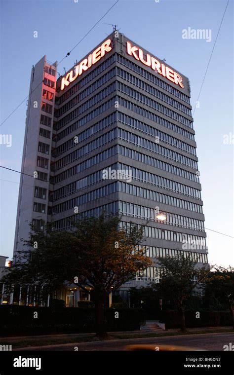 Headquarters of Austrian newspaper "Kurier" at dawn in Vienna Stock ...