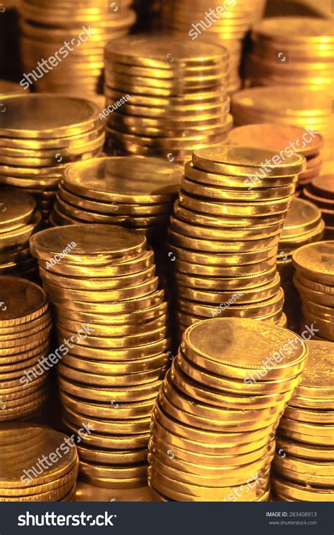 Gold Coins Stack Stock Photo 283408913 : Shutterstock