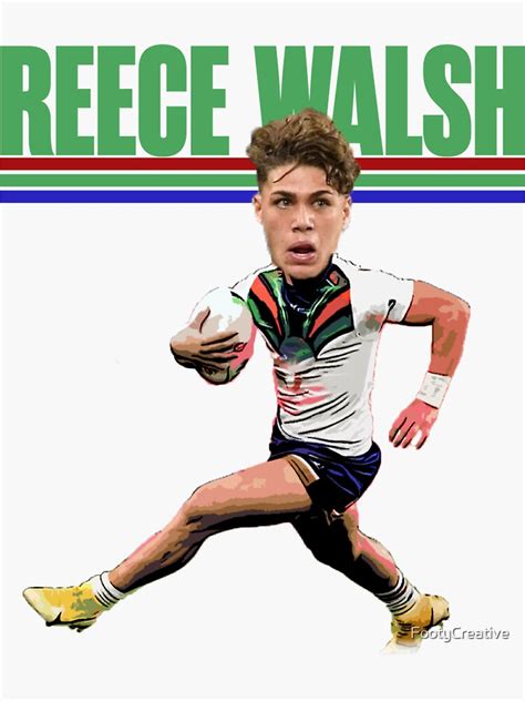 "Reece Walsh" Sticker for Sale by FootyCreative | Redbubble