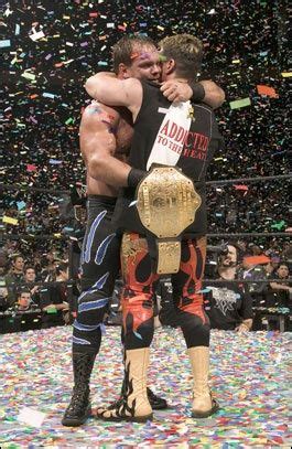 Chris Benoit & Eddie Guerrero celebrate at WrestleMania 20 | Wrestling ...