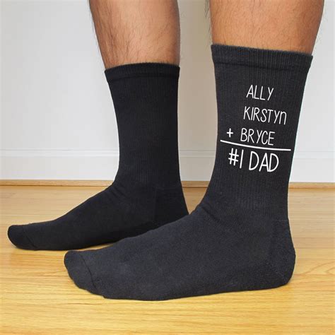 Father's Day Fun Personalized Socks Novelty Socks Make | Etsy