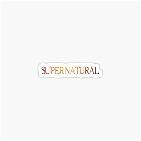 "Supernatural Logo " Sticker by stormthief19 | Redbubble