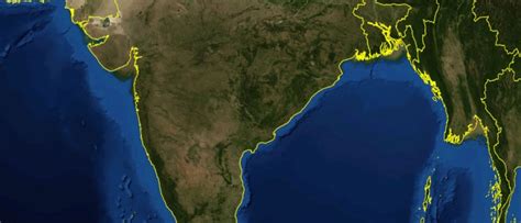 India satellite map - Maps of India