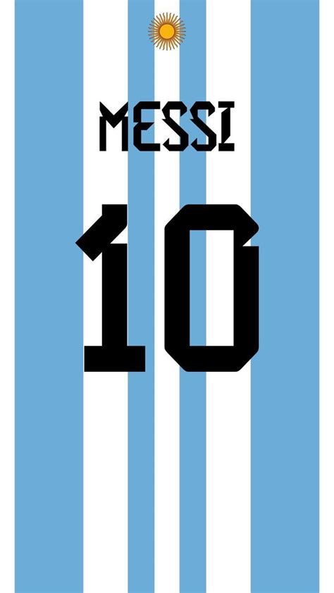 a blue and white striped soccer jersey with the number 10 on it