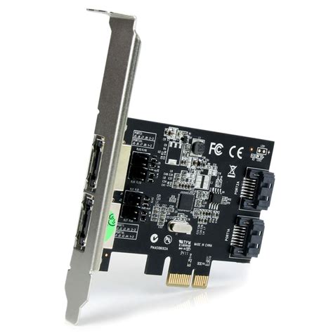 Amazon.com: StarTech 2 Port PCI Express SATA 6 Gbps eSATA Controller Card - Dual Port PCIe SATA ...