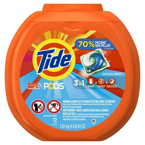 Shop Tide Pods 72-Count Ocean Mist High-Efficiency Laundry Detergent at ...