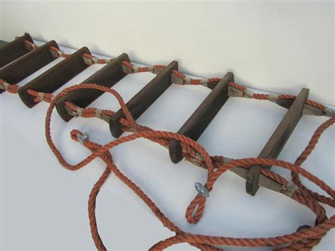 Vintage Maritime/Nautical ships's rope ladder, touw Scheepsladder