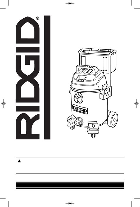 User manual Ridgid 1610RV (English - 60 pages)