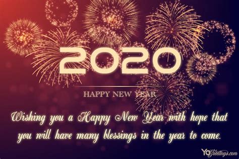 12 Best Happy New Year 2020 Greetings & Cards with Images