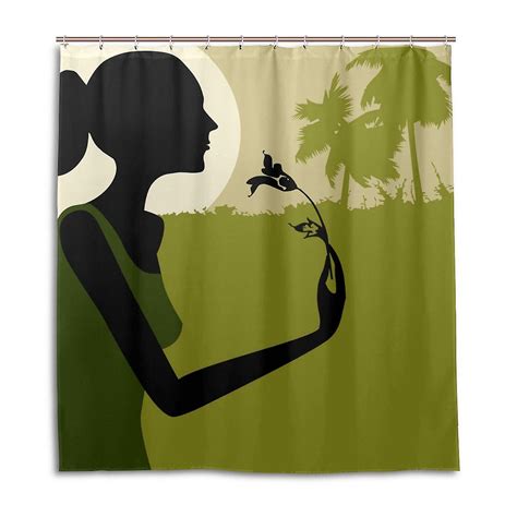 Cartoon Girl Shower Curtain Waterproof Bathroom Shower Curtain 120x180 ...