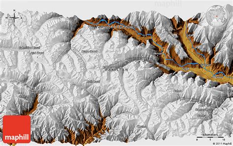 Physical 3D Map of Gilgit