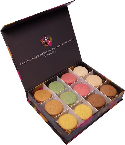 Classic 12 Macaron Gift Box by Mademoiselle Macaron : Amazon.co.uk: Grocery