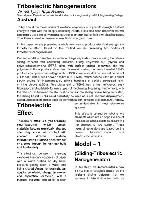 (DOC) Triboelectric Effect | Rajat Saxena - Academia.edu