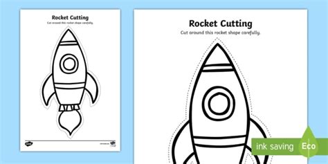 Rocket Cutting Worksheet / Worksheet (teacher made)