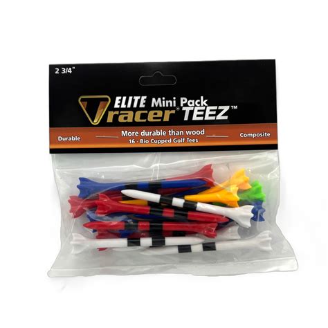 Tracer 2 3/4" Elite Mini Pack, Plastic Tees – Tracer Golf Accessories