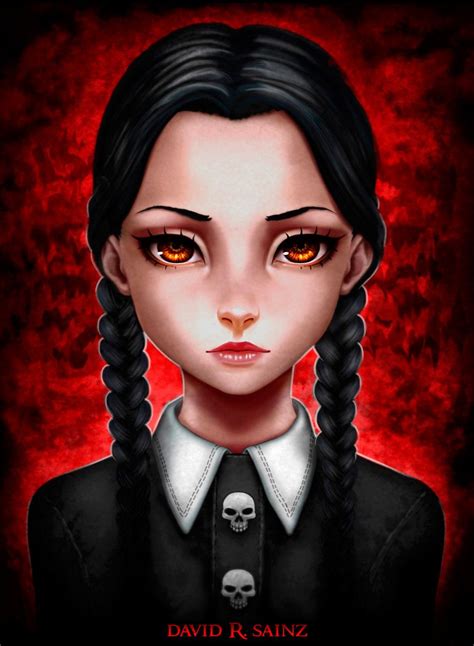 Wednesday Addams, David R. Sainz on ArtStation at https://www ...