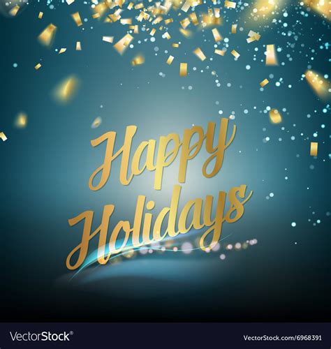 Happy holidays card Royalty Free Vector Image - VectorStock