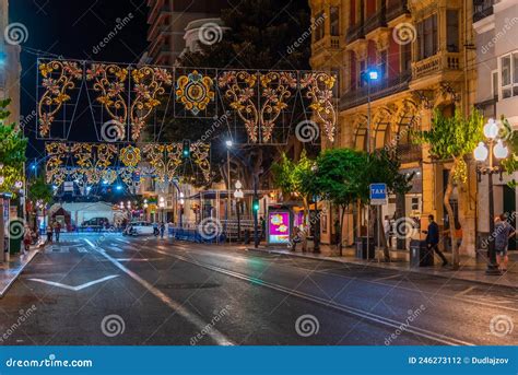 ALICANTE, SPAIN, JUNE 18, 2019: Nightlife in the Streets of Alic Editorial Photography - Image ...