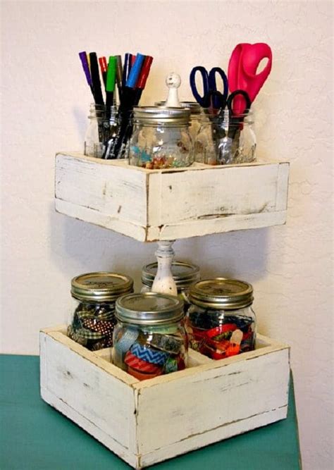 28 Thrifty DIY Mason Jar Storage Ideas ⋆ Bright Stuffs